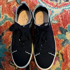 Kate Spade navy/Light Blue Sneakers with Scallop Detail
